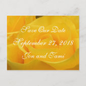 Yellow Rose 1915 Bewaar de datum of elke gelegenhe Aankondigingskaart (Voorkant)