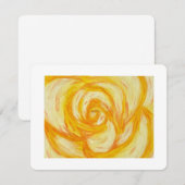 Yellow Rose abstract original artwork Feestdagenkaart (Voorkant / Achterkant)