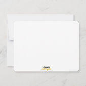 Yellow Rose abstract original artwork Feestdagenkaart (Achterkant)