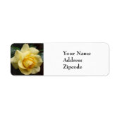 Yellow Rose Address Label (Voorkant)