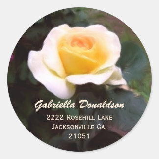 Yellow Rose: Adres Stickers