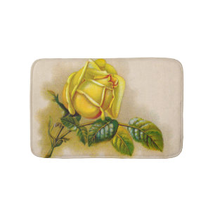 Yellow Rose Antiek  Print Fine Art Badmat
