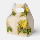 Yellow Rose Antiek Print Fine Art Bedankdoosjes (Achterkant)