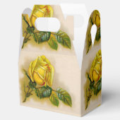 Yellow Rose Antiek Print Fine Art Bedankdoosjes (Geopend)