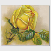 Yellow Rose Antiek  Print Fine Art Cadeaupapier (Vlak)
