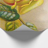 Yellow Rose Antiek  Print Fine Art Cadeaupapier (Hoek)