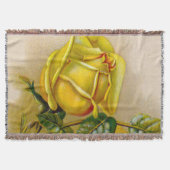 Yellow Rose Antiek  Print Fine Art Deken (Voorkant)