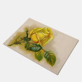 Yellow Rose Antiek  Print Fine Art Deurmat (Schuin)