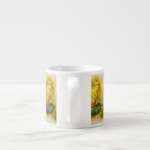 Yellow Rose Antiek  Print Fine Art Espresso Kop (Achterkant)