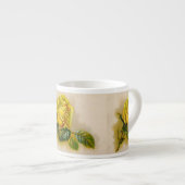 Yellow Rose Antiek  Print Fine Art Espresso Kop (Voorkant rechts)