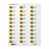 Yellow Rose Antiek  Print Fine Art Etiket (Full Sheet)