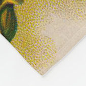 Yellow Rose Antiek Print Fine Art Fleece Deken (Hoek)