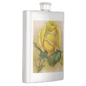 Yellow Rose Antiek  Print Fine Art Heupfles (Rechts)