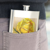 Yellow Rose Antiek  Print Fine Art Heupfles (Voorbeeld)