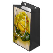 Yellow Rose Antiek Print Fine Art Klein Cadeauzakje (Voorkant Gekanteld)