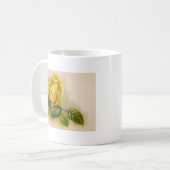 Yellow Rose Antiek  Print Fine Art Koffiemok (Voorkant links)