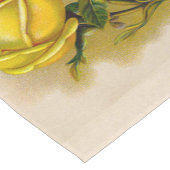 Yellow Rose Antiek Print Fine Art Korte Tafelloper (Hoek)