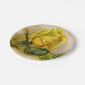 Yellow Rose Antiek Print Fine Art Papieren Bordje (Gekanteld)