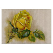 Yellow Rose Antiek  Print Fine Art Snijplank (Voorkant)