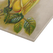 Yellow Rose Antiek  Print Fine Art Snijplank (Hoek)