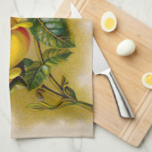 Yellow Rose Antiek  Print Fine Art Theedoek (Quarter Fold)