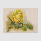 Yellow Rose Antiek Print Fine Art Tissuepapier (Voorkant)