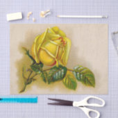 Yellow Rose Antiek  Print Fine Art Tissuepapier (Craft)