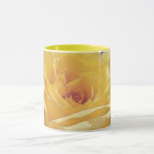 Yellow Rose Art Garden Mok Cup (Midden)
