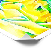 Yellow Rose Art Prnt Foto Afdruk (Hoek)