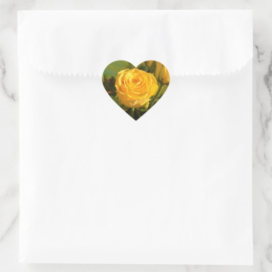 Yellow Rose Beauty Photography Hart Sticker (Tas)