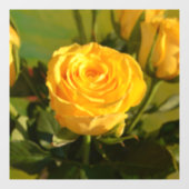 Yellow Rose Beauty Raamsticker (Vel)