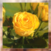 Yellow Rose Beauty Raamsticker (Vel 2)