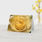 Yellow Rose Birthday Card Kaart (Gele Bloem)