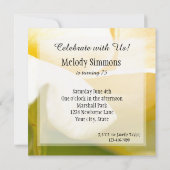 Yellow Rose Birthday Kaart (Achterkant)