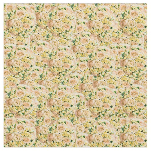 Yellow Rose Bouquet Flower Explosion Stof (Close Up)