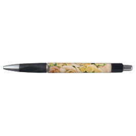 Yellow Rose Bouquet Flower Pen