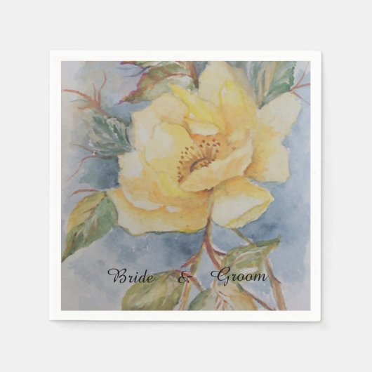 Yellow Rose bouquet Servet (Voorkant)