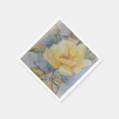 Yellow Rose bouquet Servet (Hoek)