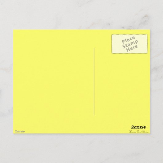 Yellow Rose_ Briefkaart (Achterkant)