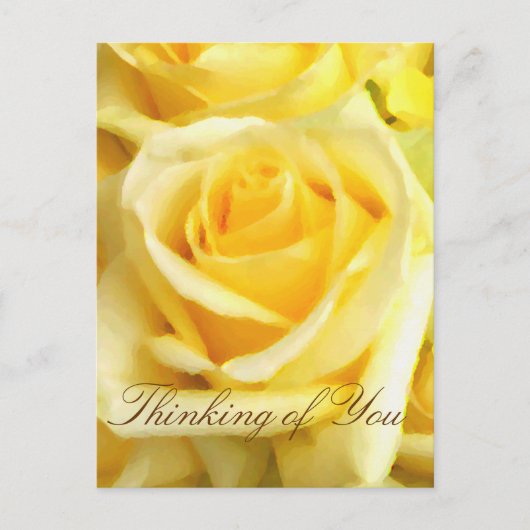 Yellow Rose_ Briefkaart (Voorkant)