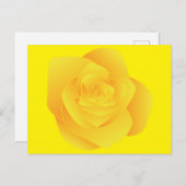 Yellow Rose Briefkaart (Voorkant / Achterkant)
