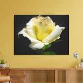 Yellow Rose Canvas (Insitu (Woonkamer))