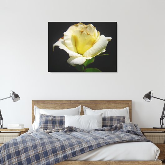 Yellow Rose Canvas (Insitu (Slaapkamer))