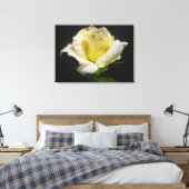 Yellow Rose Canvas Afdruk (Insitu (Slaapkamer))