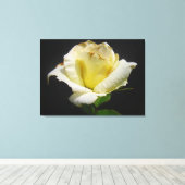 Yellow Rose Canvas Afdruk (Insitu (Houten vloer))