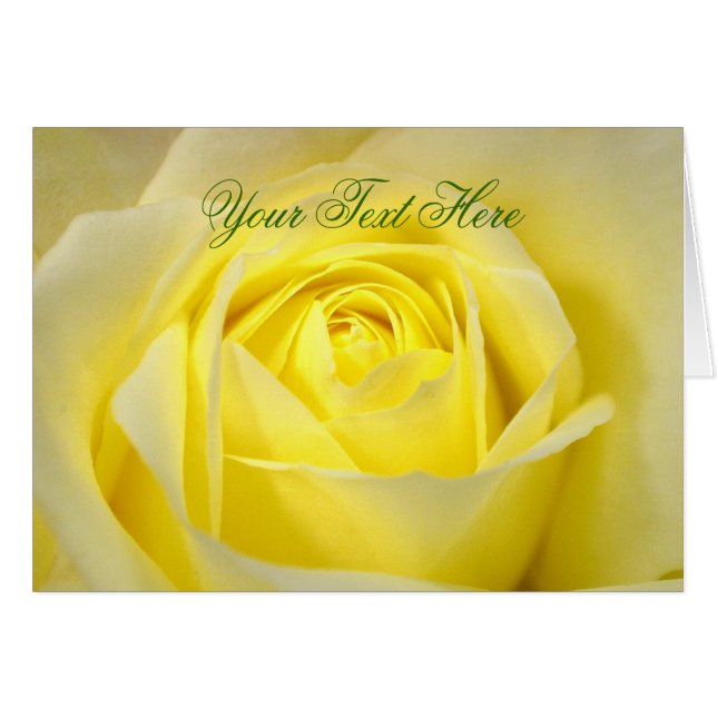Yellow Rose Card (Voorkant Horizontaal)
