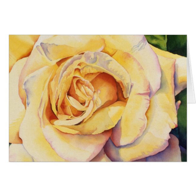 Yellow Rose Card (Voorkant Horizontaal)