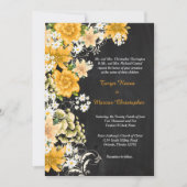 Yellow Rose Chalkboard 5x7 Weddenschap Kaart (Voorkant)
