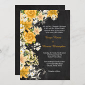 Yellow Rose Chalkboard 5x7 Weddenschap Kaart (Voorkant / Achterkant)