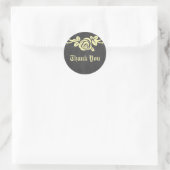Yellow Rose Chalkboard Dank u Stickers (Tas)